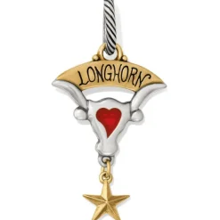 Brighton Texas Longhorn Charm Silver-Gold Best