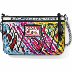 Brighton The Art Of Love Cross Body Pouch Multi Discount