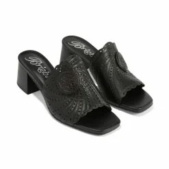Brighton Theda Heel Sandals Black Discount