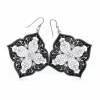 Brighton Theodora Statement Earrings Silver-Black Outlet