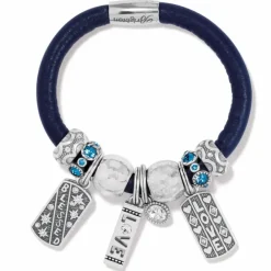 Brighton Thoughtful and Loved Bracelet Silver-Blue Sale