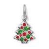 Brighton Tinsel Tree Charm Silver-Multi Best