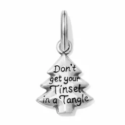 Brighton Tinsel Tree Charm Silver-Multi Best