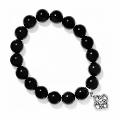 Brighton Toledo Stretch Bracelet Silver-Black Clearance