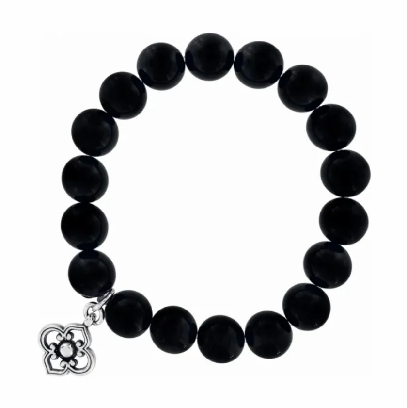 Brighton Toledo Stretch Bracelet Silver-Black Clearance