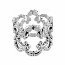 Brighton Toledo Wide Hinged Bangle Silver Hot