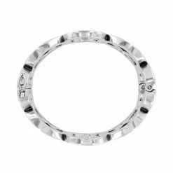 Brighton Toledo Wide Hinged Bangle Silver Hot
