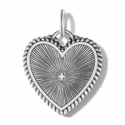 Brighton Treasured Heart Amulet Silver-Emerald Best