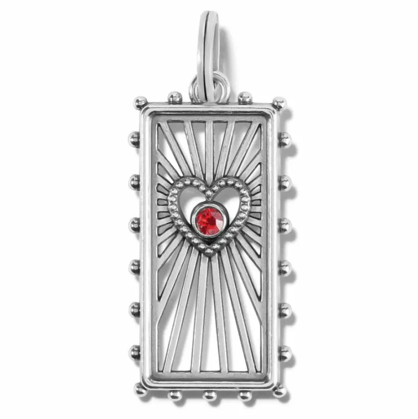 Brighton Treasured Heart Beams Amulet Silver-LightSiam Best