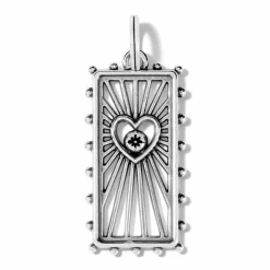 Brighton Treasured Heart Beams Amulet Silver-LightSiam Best