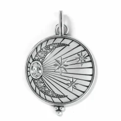 Brighton Treasured Moon Amulet Silver Clearance