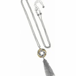Brighton Tres Twist Long Necklace Silver-Gold New
