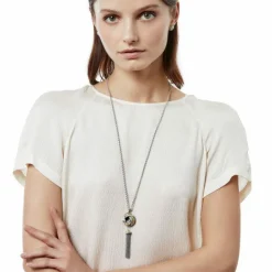 Brighton Tres Twist Long Necklace Silver-Gold New