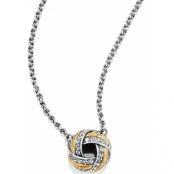 Brighton Tres Twist Necklace Silver-Gold New