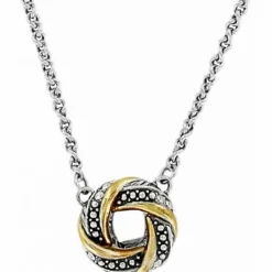 Brighton Tres Twist Necklace Silver-Gold New