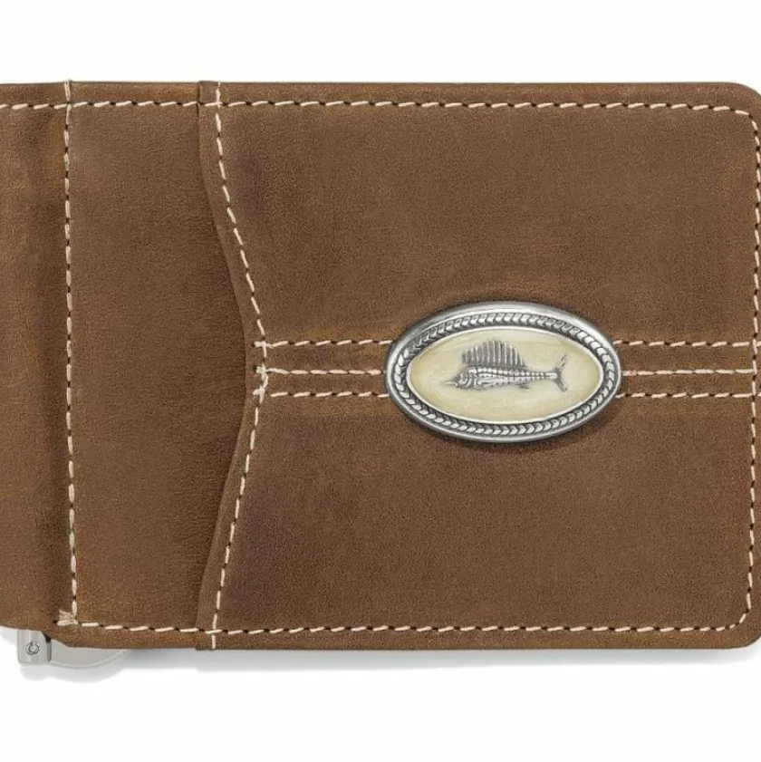 Brighton Trinidad Deep Sea Money Clip Wallet Bark Online