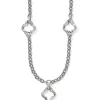 Brighton Trio Charm Necklace Silver Outlet