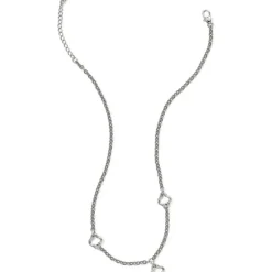 Brighton Trio Charm Necklace Silver Outlet