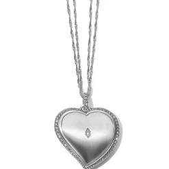 Brighton Trust Your Journey Convertible Reversible Large Heart Necklace Silver-Multi Online