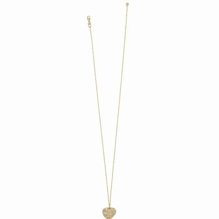 Brighton Trust Your Journey en Convertible Reversible Large Heart Necklace Gold Discount