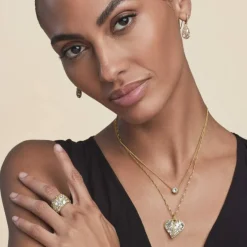 Brighton Trust Your Journey en Heart Necklace Gold Fashion