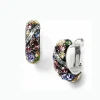 Brighton Trust Your Journey Hoop Earrings Silver-PastelMulti Discount