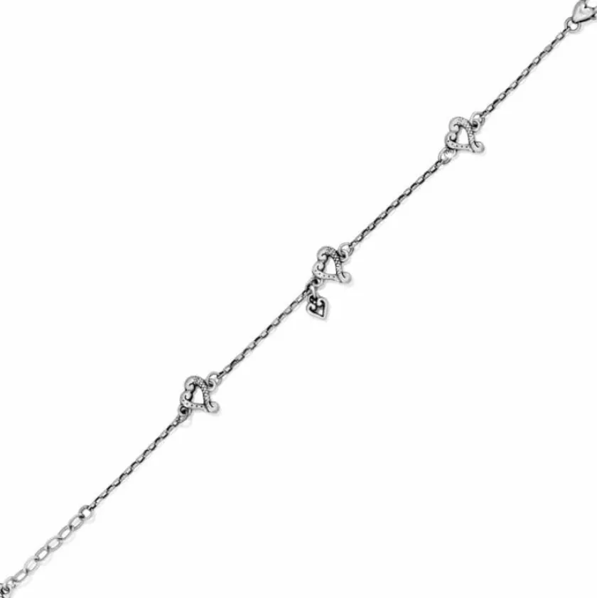Brighton Tuscan Heart Anklet Silver Hot