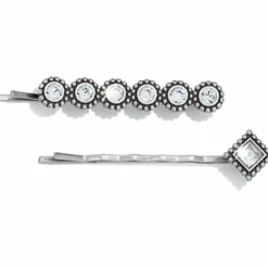 Brighton Twinkle Bobby Pins Silver New