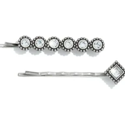 Brighton Twinkle Bobby Pins Silver New