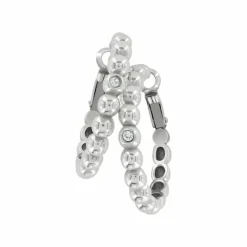 Brighton Twinkle Granulation Medium Hoops Silver Online