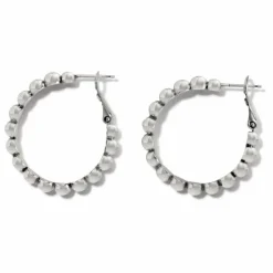 Brighton Twinkle Granulation Medium Hoops Silver Online