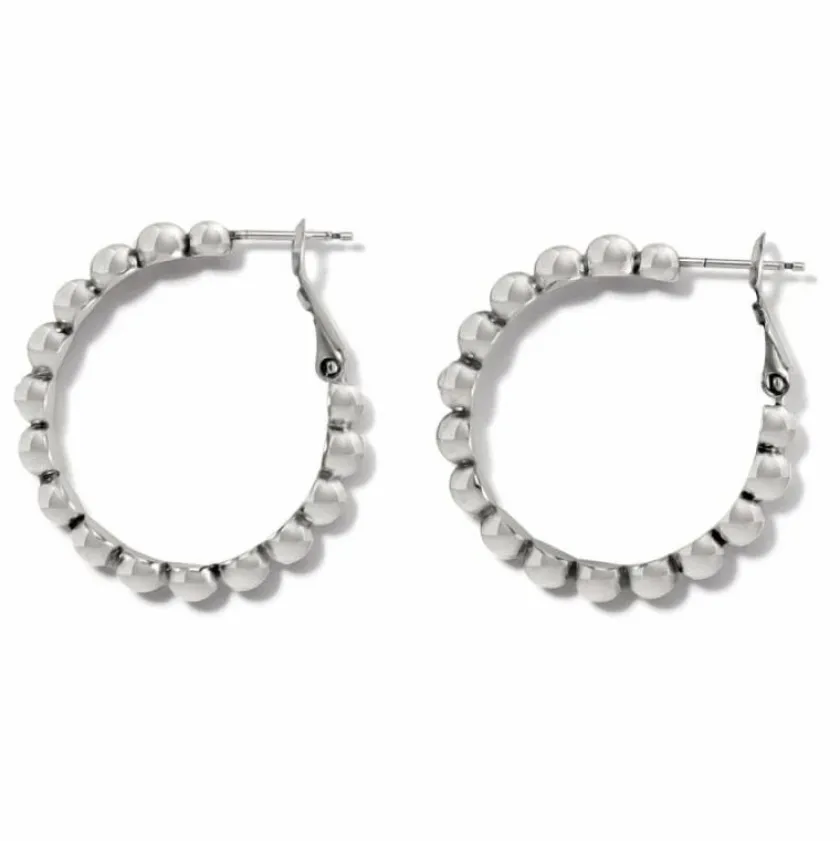 Brighton Twinkle Granulation Medium Hoops Silver Online