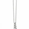 Brighton Twinkle Granulation Reversible Drop Necklace Silver Hot