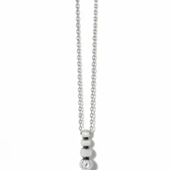 Brighton Twinkle Granulation Reversible Drop Necklace Silver Hot