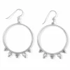 Brighton Twinkle Granulation Round French Wire Earrings Silver Online