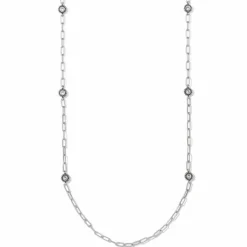 Brighton Twinkle Linx Long Necklace Silver Discount