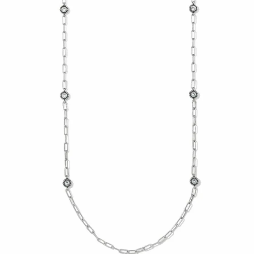 Brighton Twinkle Linx Long Necklace Silver Discount