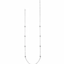 Brighton Twinkle Linx Long Necklace Silver Discount