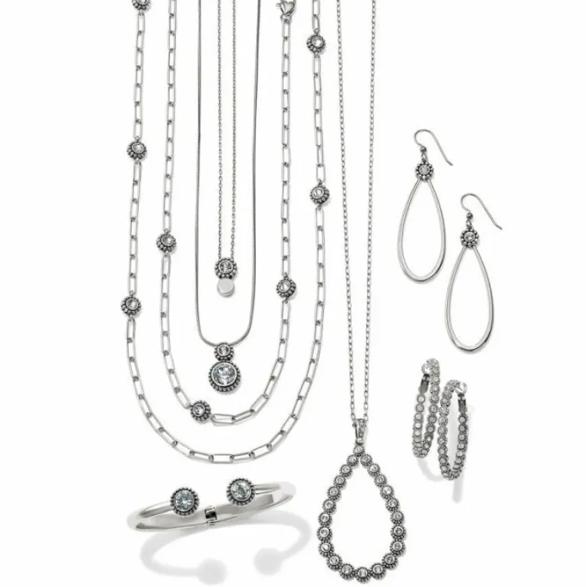 Brighton Twinkle Linx Long Necklace Silver Discount