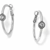 Brighton Twinkle Medium Hoop Post Earrings Silver Clearance