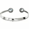 Brighton Twinkle Open Hinged Bangle Silver Sale
