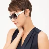Brighton Twinkle Sunglasses Black-White Best
