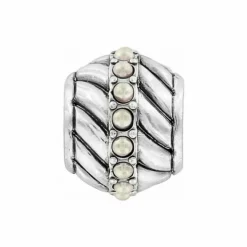 Brighton Twist Bead Silver-Pearl Hot