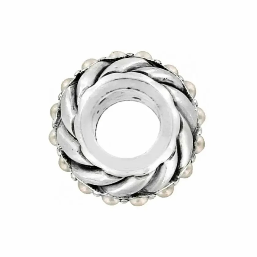 Brighton Twist Bead Silver-Pearl Hot