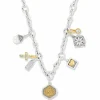 Brighton Two Toned Amulet Charm Necklace Silver-Gold Online