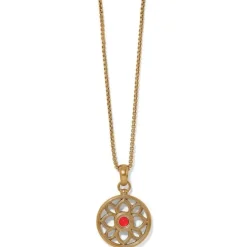 Brighton Venetian Gems Necklace Gold-Red Best