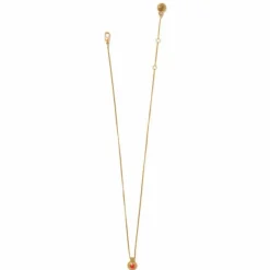 Brighton Venetian Gems Petite Necklace Gold-Red Clearance