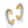 Brighton Venezia Hoop Post Earrings Silver-Gold Clearance