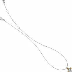 Brighton Venezia Petite Cross Necklace Silver-Gold Sale