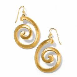 Brighton Versailles Garden French Wire Earrings BrushedGold New